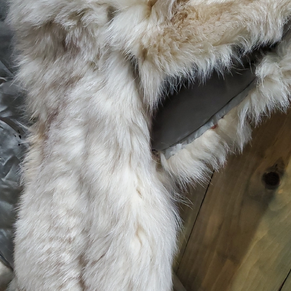 Vintage Cream Fur Cape Dunwoody Furs Drama Romantic Rock Myth Rich Retro - Picture 3 of 16